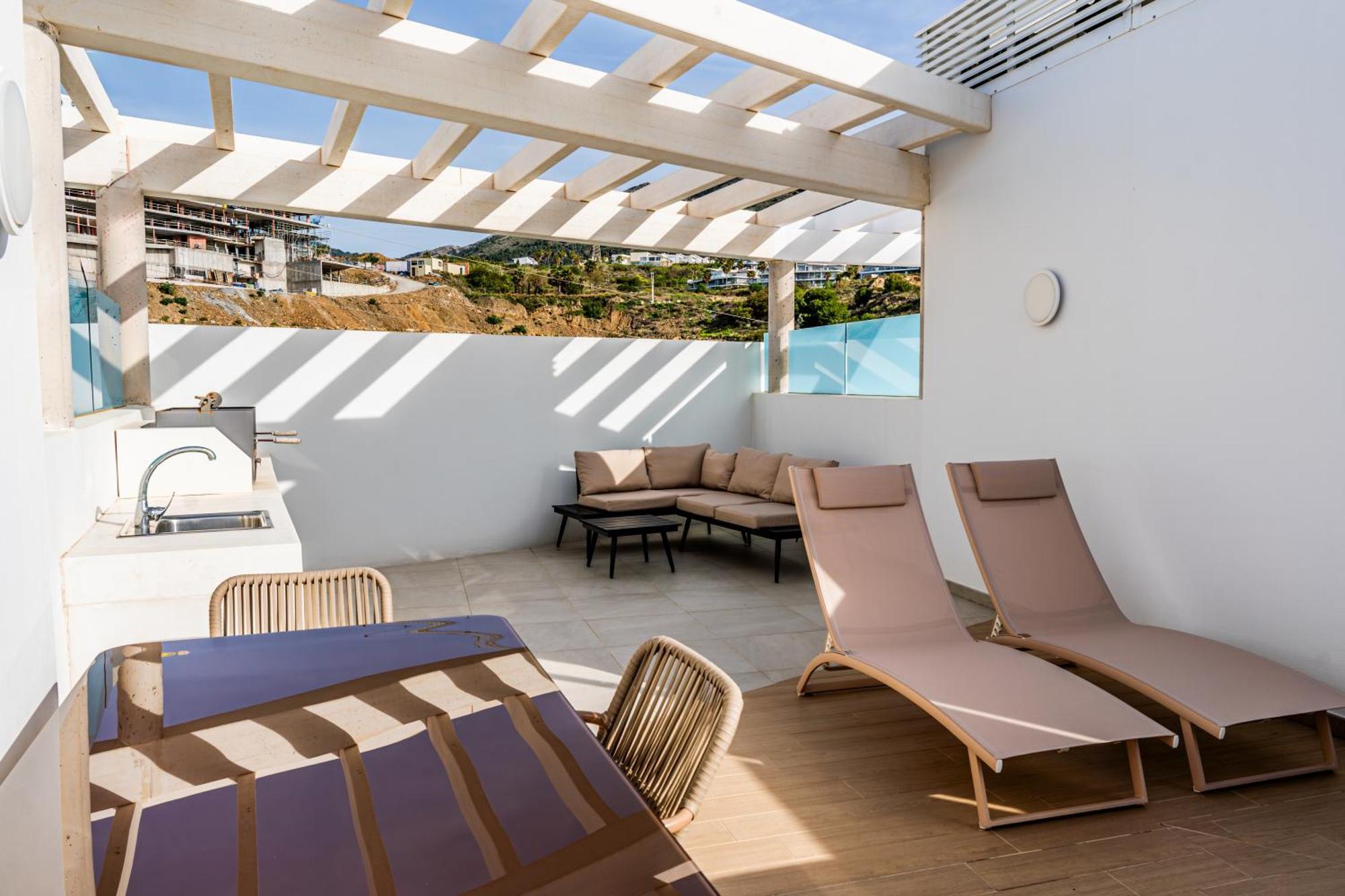 Panoramic Seaview Penthouse The Wave Apartment Fuengirola Bagian luar foto